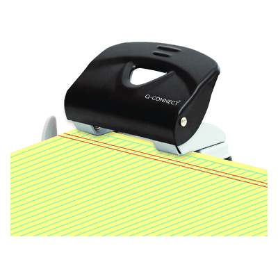 Q-CONNECT Locher schwarz/grau. Q-CONNECT Locher schwarz/grau.