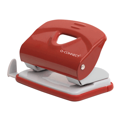 Q-CONNECT Locher rot/grau. Q-CONNECT Locher rot/grau.