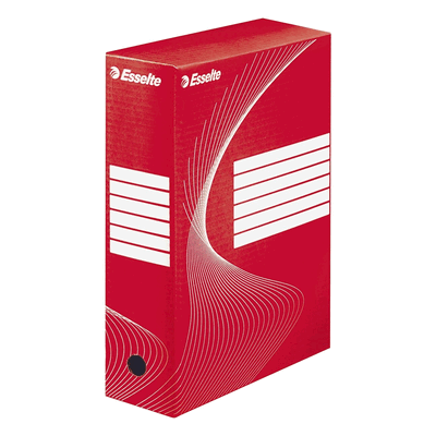 25 x Esselte Archiv-Schachtel - DIN A4 Rückenbreite 10 cm rot. 25 x Esselte Archiv-Schachtel - DIN A4 Rückenbreite 10 cm rot.