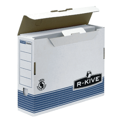 10 x Fellowes Archivbox R-Kive Prima 80x311x255mm blau/schwarz/weiß 10 x Fellowes Archivbox R-Kive Prima 80x311x255mm blau/schwarz/weiß