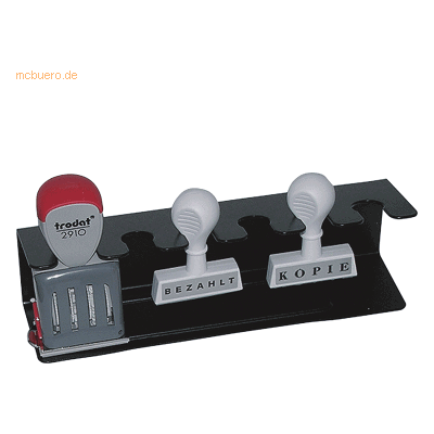 Wedo Stempelträger gerade für 6 Stempel schwarz Wedo Stempelträger gerade für 6 Stempel schwarz
