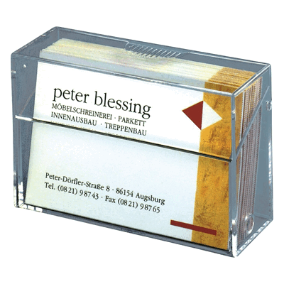 Sigel Visitenkarten-Box 85x55mm glasklar Sigel Visitenkarten-Box 85x55mm glasklar
