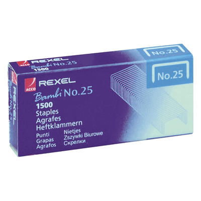20 x Rexel Heftklammern Nr. 25 Stahl verzinkt VE=1500 Stück 20 x Rexel Heftklammern Nr. 25 Stahl verzinkt VE=1500 Stück