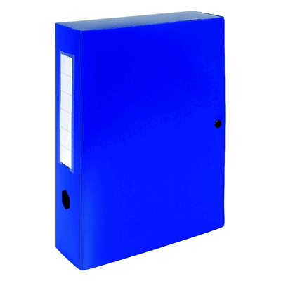 Exacompta Dokumentenbox 250x330mm PP Rückenbreite 80mm blau Exacompta Dokumentenbox 250x330mm PP Rückenbreite 80mm blau