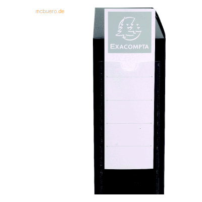 Exacompta Dokumentenbox 250x330mm PP Rückenbreite 80mm schwarz Exacompta Dokumentenbox 250x330mm PP Rückenbreite 80mm schwarz