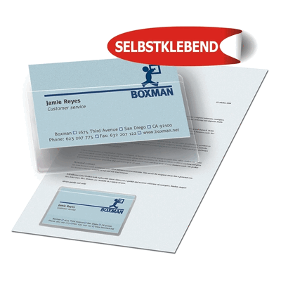 3L Visitenkartentaschen 105x60mm selbstklebend VE=100 Stück 3L Visitenkartentaschen 105x60mm selbstklebend VE=100 Stück