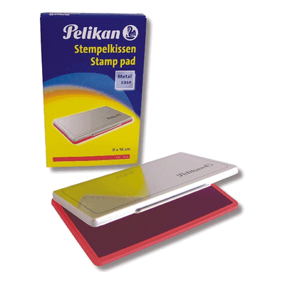 Pelikan Stempelkissen Gr.1 Metallgehäuse rot Pelikan Stempelkissen Gr.1 Metallgehäuse rot