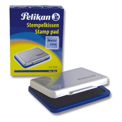 Pelikan Stempelkissen Gr.3 Metallgehäuse blau Pelikan Stempelkissen Gr.3 Metallgehäuse blau