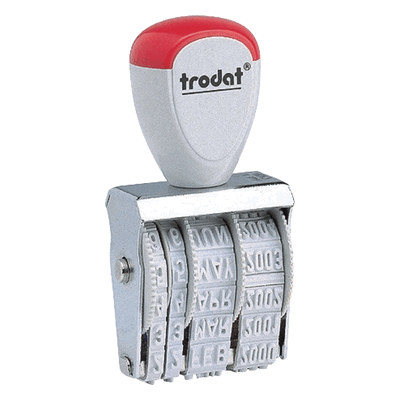 Trodat Classic 1010 - Datostempel - Silber Trodat Classic 1010 - Datostempel - Silber