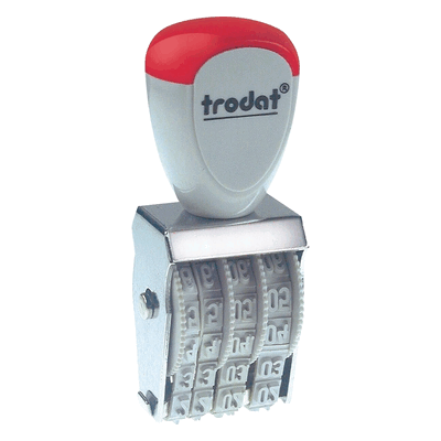 Trodat 1014 Datumstempel - 4x17mm - 5 Schwarz / Blau Trodat 1014 Datumstempel - 4x17mm - 5 Schwarz / Blau