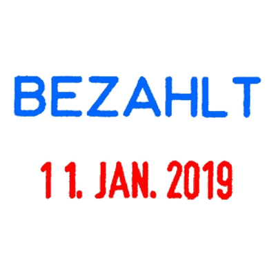 Trodat Datumsstempel Printy 4850/L2 Bezahlt Trodat Datumsstempel Printy 4850/L2 Bezahlt