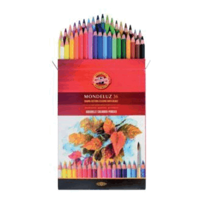 KOH-I-NOOR Aquarellstiftetui Mondeluz - 36er Farbkartonetui. KOH-I-NOOR Aquarellstiftetui Mondeluz - 36er Farbkartonetui.