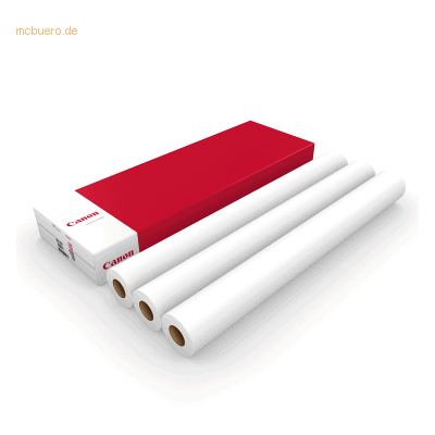 Canon Plotterpapier - 91,44cm x 50m - 80g/m² - 3 Rollen - Plotterpapier Canon Plotterpapier - 91,44cm x 50m - 80g/m² - 3 Rollen - Plotterpapier
