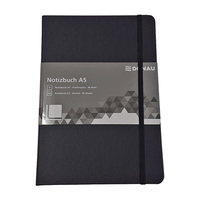 DONAU Notizbuch A5 80g/m² 96 Blatt Hardcover dotted. DONAU Notizbuch A5 80g/m² 96 Blatt Hardcover dotted.