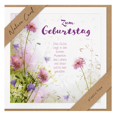 3 x bsb Geburtstagskarte - Natur Card inkl. Umschlag. 3 x bsb Geburtstagskarte - Natur Card inkl. Umschlag.