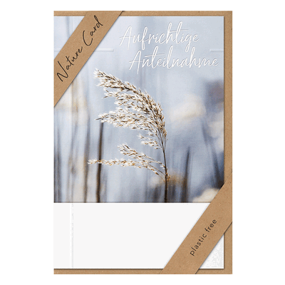 3 x bsb Trauerkarte - Natur Card inkl. Umschlag. 3 x bsb Trauerkarte - Natur Card inkl. Umschlag.