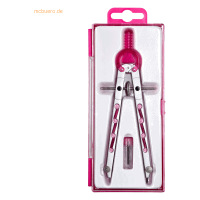 Alco Geometriezirkel silber/rosa Alco Geometriezirkel silber/rosa