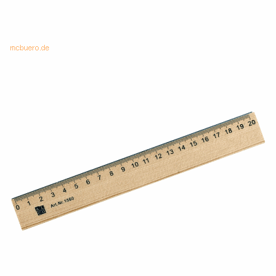 10 x Alco Holzlineal 20cm braun 10 x Alco Holzlineal 20cm braun
