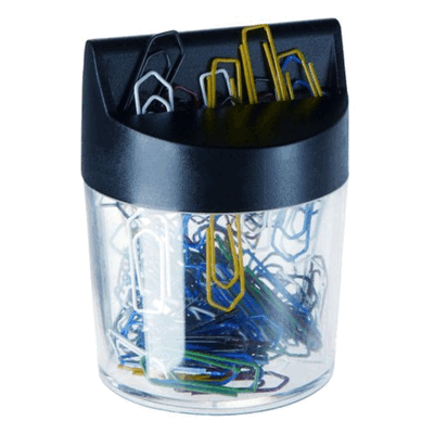 10 x Alco Briefklammernspender magnetisch Kunststoff 80x58mm schwarz 10 x Alco Briefklammernspender magnetisch Kunststoff 80x58mm schwarz