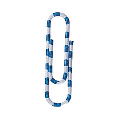 Alco Briefklammern Zebra 28mm kunststoffüberzogen weiß/blau gestreift Alco Briefklammern Zebra 28mm kunststoffüberzogen weiß/blau gestreift