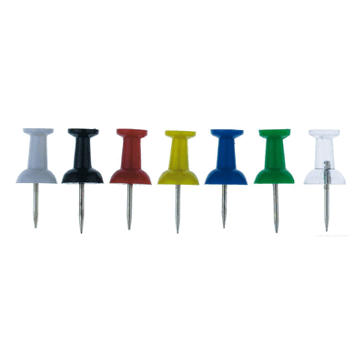 Alco Pinnwandnadel 7,5mm sortiert VE=600 Stück Alco Pinnwandnadel 7,5mm sortiert VE=600 Stück