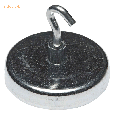 5 x Alco Hakenmagnet Metall 47mm TG 15000 g silber 5 x Alco Hakenmagnet Metall 47mm TG 15000 g silber