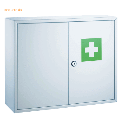 Alco Erste-Hilfe-Verbandschrank Stahl lackiert 450x150x360mm weiß Alco Erste-Hilfe-Verbandschrank Stahl lackiert 450x150x360mm weiß