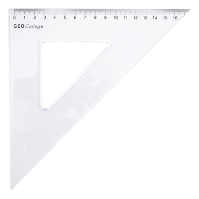 Aristo Geocollege - 45° - Polystyrol - Transparent - Zeichendreieck Aristo Geocollege - 45° - Polystyrol - Transparent - Zeichendreieck