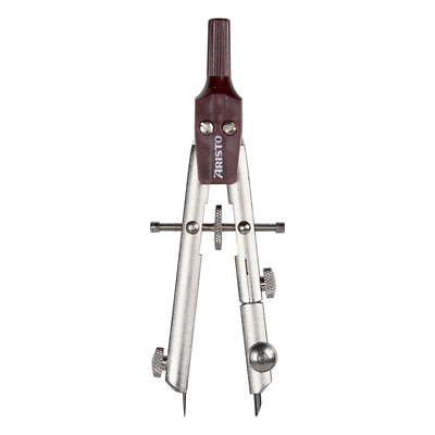 Aristo Teilzirkel Studio max: 100mm Länge: 100mm silber/bordeaux Aristo Teilzirkel Studio max: 100mm Länge: 100mm silber/bordeaux