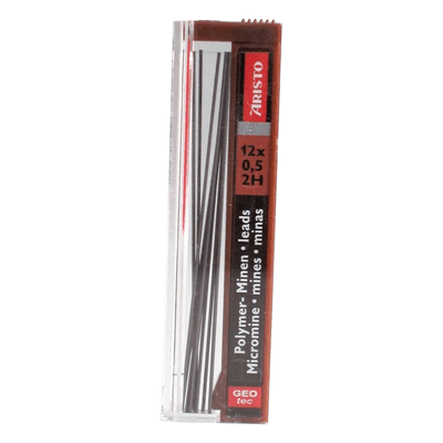 12 x Aristo Feinminen 0,5mm 2H VE=12 Stück 12 x Aristo Feinminen 0,5mm 2H VE=12 Stück