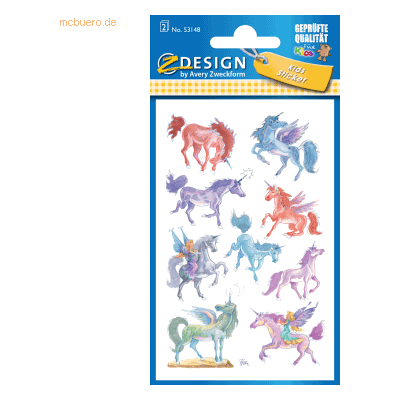 Z-Design - Sticker - 76x120 mm - Einhorn-Motiv - Sticker Z-Design - Sticker - 76x120 mm - Einhorn-Motiv - Sticker