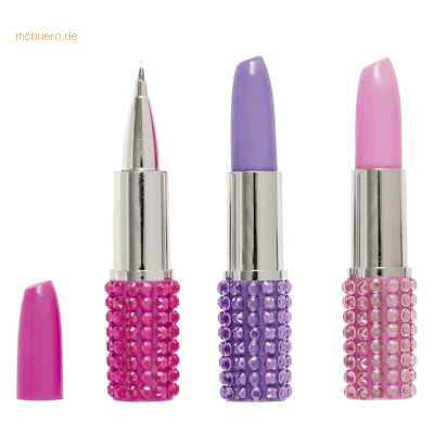 20 x Brunnen Kugelschreiber Lipstick farbig sortiert 20 x Brunnen Kugelschreiber Lipstick farbig sortiert