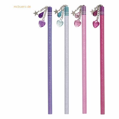 24 x Brunnen Bleistift Girls mit Anhänger farbig sortiert 24 x Brunnen Bleistift Girls mit Anhänger farbig sortiert