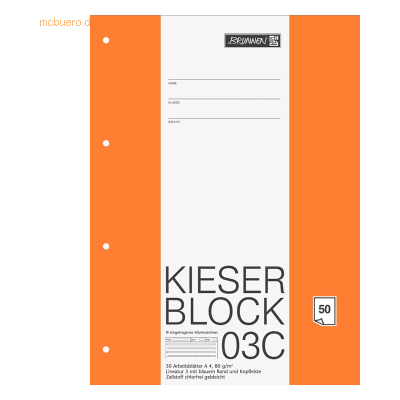 10 x Brunnen Kieser-Block A4 80g/qm Lineatur 3 50 Blatt 10 x Brunnen Kieser-Block A4 80g/qm Lineatur 3 50 Blatt