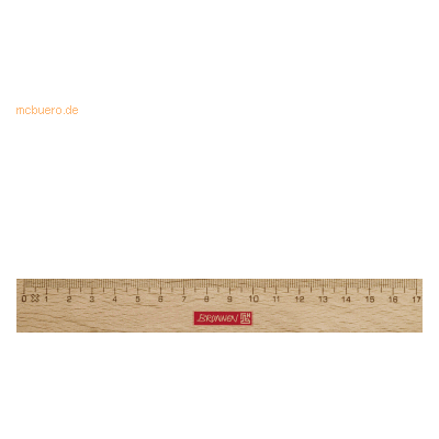 24 x Brunnen Lineal 17cm Holz braun 24 x Brunnen Lineal 17cm Holz braun