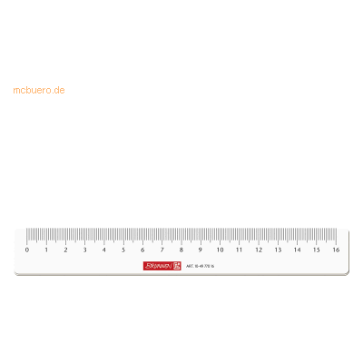 10 x Brunnen Lineal 16cm glasklar 10 x Brunnen Lineal 16cm glasklar