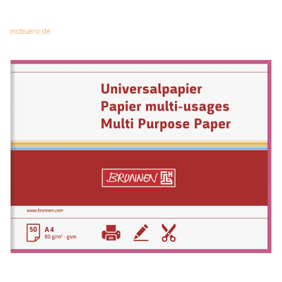 Brunnen 105125026 Fuchsia A4 Papier - Universaltyp Brunnen 105125026 Fuchsia A4 Papier - Universaltyp