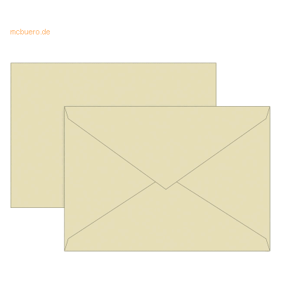 5 x Brunnen Briefumschläge B6 Seidenfutter 80g/qm chamois VE=10 Stück 5 x Brunnen Briefumschläge B6 Seidenfutter 80g/qm chamois VE=10 Stück