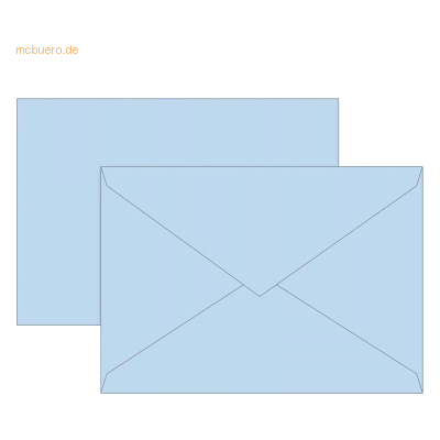 5 x Brunnen Briefumschläge B6 Seidenfutter 80g/qm hellblau VE=10 Stück 5 x Brunnen Briefumschläge B6 Seidenfutter 80g/qm hellblau VE=10 Stück