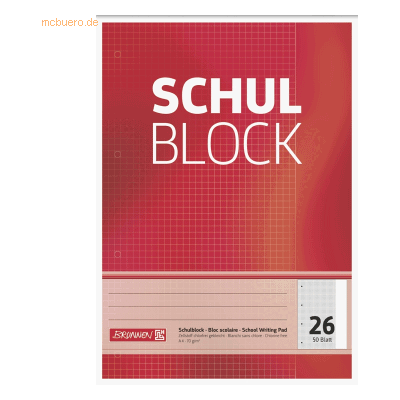 10 x Brunnen Schulblock A4 kariert Lineatur 26 4-fach gelocht 50 Blatt 10 x Brunnen Schulblock A4 kariert Lineatur 26 4-fach gelocht 50 Blatt