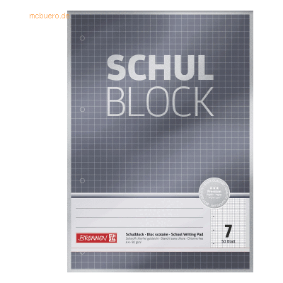 10 x Brunnen Schulblock Premium A4 90g/qm 50 Blatt Lineatur 7 10 x Brunnen Schulblock Premium A4 90g/qm 50 Blatt Lineatur 7