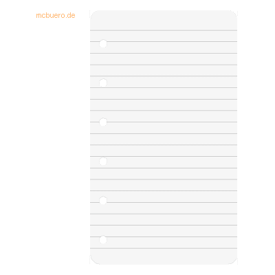 Brunnen - Ringbucheinlagen 7,4x12,8 cm - 50 Blatt - liniert - Binder insert Brunnen - Ringbucheinlagen 7,4x12,8 cm - 50 Blatt - liniert - Binder insert