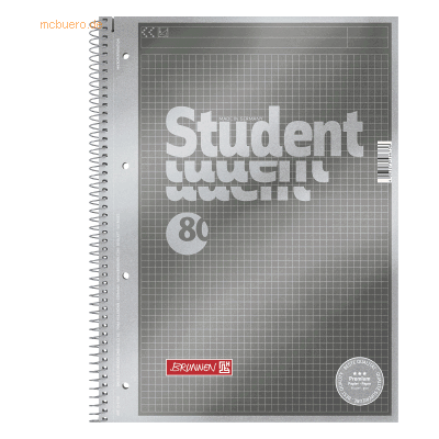 5 x Brunnen Collegeblock Premium Student A4 90g/qm 80 Blatt Protokoll 5 x Brunnen Collegeblock Premium Student A4 90g/qm 80 Blatt Protokoll