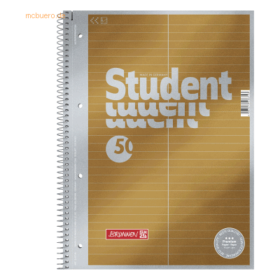 5 x Brunnen Collegeblock Premium Student A4 90g/qm 80 Blatt Lineatur 5 5 x Brunnen Collegeblock Premium Student A4 90g/qm 80 Blatt Lineatur 5