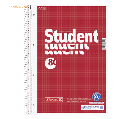 5 x Brunnen Collegeblock A4 70g/qm 80 Blatt RC Lineatur 28 5 x Brunnen Collegeblock A4 70g/qm 80 Blatt RC Lineatur 28