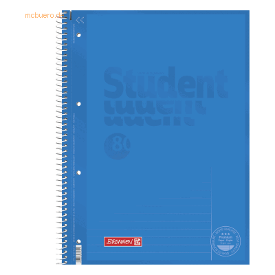 5 x Brunnen Collegeblock Student A4 90g/qm 80 Blatt Lineatur 25 azur 5 x Brunnen Collegeblock Student A4 90g/qm 80 Blatt Lineatur 25 azur