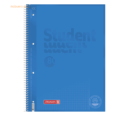 5 x Brunnen Collegeblock Student A4 90g/qm 80 Blatt Lineatur 26 azur 5 x Brunnen Collegeblock Student A4 90g/qm 80 Blatt Lineatur 26 azur