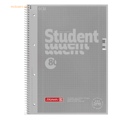5 x Brunnen Kollegblock Student Colour Code A4 90g/qm 80 Blatt silver 5 x Brunnen Kollegblock Student Colour Code A4 90g/qm 80 Blatt silver