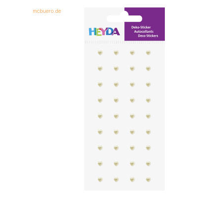 6 x Heyda Sticker-Etikett Acrylsteinen klein Herz perlmutt 36 Stück 6 x Heyda Sticker-Etikett Acrylsteinen klein Herz perlmutt 36 Stück