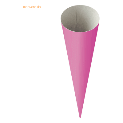 10 x Heyda Schultüte Rohling fertig geformte Spitztüte 18x70cm pink 10 x Heyda Schultüte Rohling fertig geformte Spitztüte 18x70cm pink